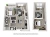 957 SF 1 Bedroom Loft A4L